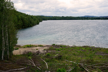 Ein Blick auf den Borkener See bei Borken in Hessen - 
A view of the Borkener See near Borken in Hessen