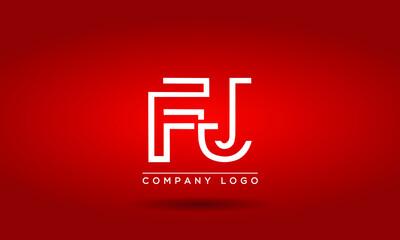 Creative modern unique letter logo FJ