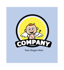 Cartoon Angel as Company Logo