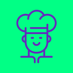 Chef Logo. Icon design. Template elements