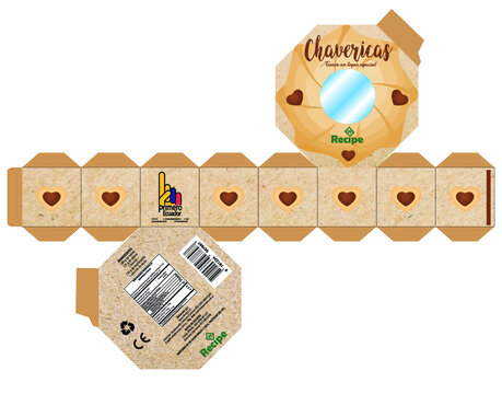 TROQUEL ECODISE&Ntilde;O ENVASE PARA GALLETAS