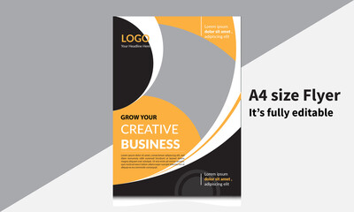 Creative business flyer template design