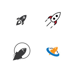 Rocket Logo icon vector template