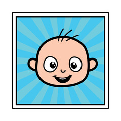 Bald Boy cartoon face