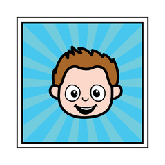 Young Boy cartoon face