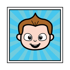 Schoolboy cartoon face