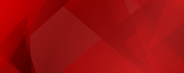 Fototapeta premium Abstract lines pattern technology on red triangle gradients background.
