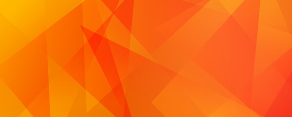 Abstract orange yellow gradient geometric shape background with dynamic triangle modern corporate concept for wide banner - obrazy, fototapety, plakaty