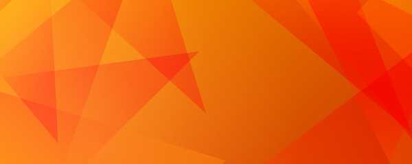 Abstract colorful orange yellow geometric triangle shape banner background