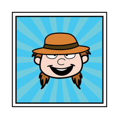 Investigator cartoon face