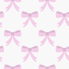 seamless pattern with pink bows