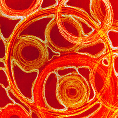 Cancer Cells Transparent. Capillary Space