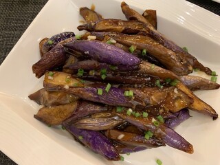 Aubergine grillé, plat chinois