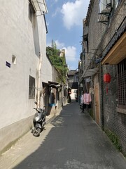 Ruelle d'un hutong à Suzhou, Chine