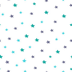 Abstract seamless pattern with stars vector wrapping