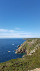 Fototapeta na wymiar South Coast Cliffs, St Pierre Du Bois, Guernsey Channel Islands