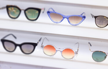 Sunglasses shop special colored eyeglass sale.