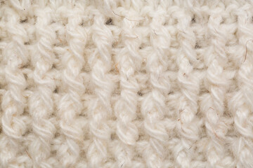 knitted fabric background texture white