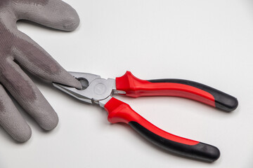 pliers and fingers