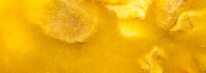 Stewed potatoes with meat.Background of stewed potatoes.