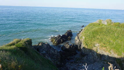 rocky coast of the sea