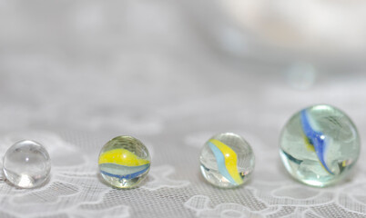 Fototapeta premium Glass ball on the table