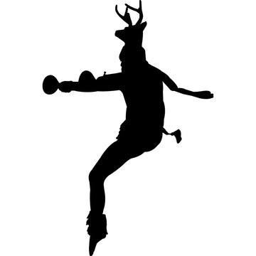 Danza del Venado Silhouette Vector