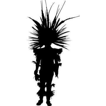 Concheros Silhouette Vector