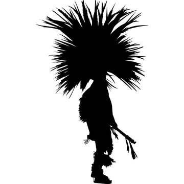 Concheros Silhouette Vector