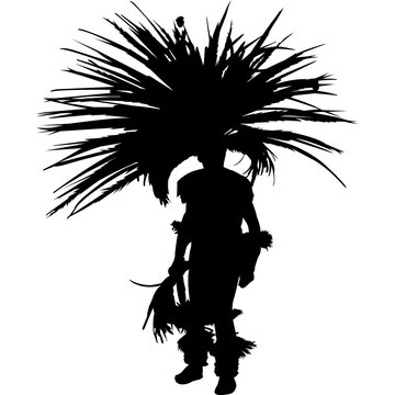 Concheros Silhouette Vector