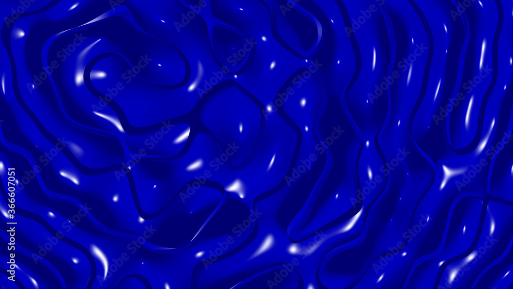 Poster Uniform 3D abstract background of simple patterns of DUKE BLUE color with lighting and shadows for various applications needing colorful areas. architecture and castle