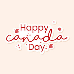 Naklejka premium Canada day card