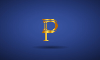  P Logo Initial letter Design Template Vector