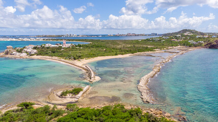 Aerial view of la belle creole on the Caribbean island of st.maarten/st.martin