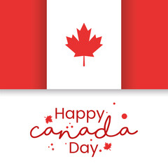 Fototapeta na wymiar Canada day card