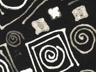 Pen Modern Pattern. Minimal Marker Print.