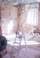 Building renovation works in appartment