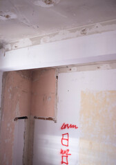 Building renovation works in appartment