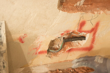 Building renovation works in appartment
