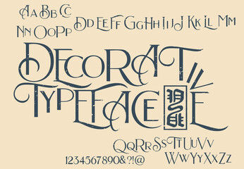 Decorative serif font inspired by the Art Deco era.