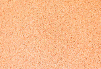 Pure peach orange color wall texture background