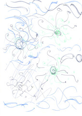 Triangular Design Elements Background. Gouache