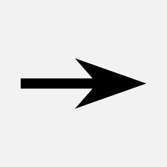Arrow icon isolated on white background. Direction symbol.