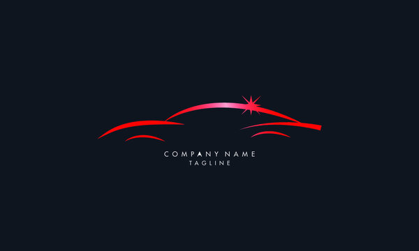 Unique and modern style Automotive collision logo, Auto Detailing Logo vector template