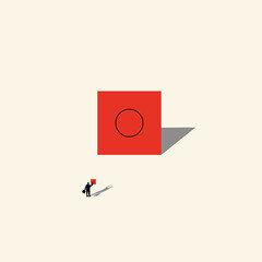 Business concept. ideas for your implementation. the style of minimalism. Vector illustration.