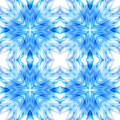 Portuguese Decorative Tiles. Ikat Square