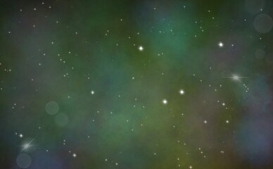 Abstract nebulous background with stars. Space background. Stardust. Shining stars. Realistic cosmos, color nebula. Milky Way. Colorful galaxy. Digital art drawing
