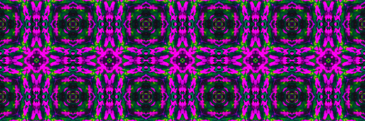 Mosaic Waves. Tile Azulejo Garden Cyberpunk