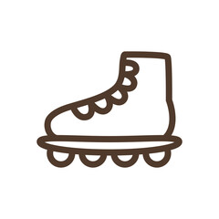 Simple vector icon with rollers