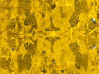 Watercolor Batik Repeat. Artistic Gold Aquarelle